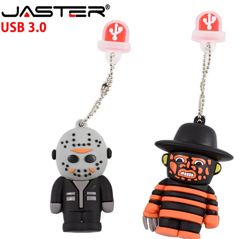 JASTER мультфильм USB 3,032G Фредди против Джейсона карта памяти, Флеш накопитель 64G Флешка U диск 4GB 8GB 16GB USB флэш-накопитель