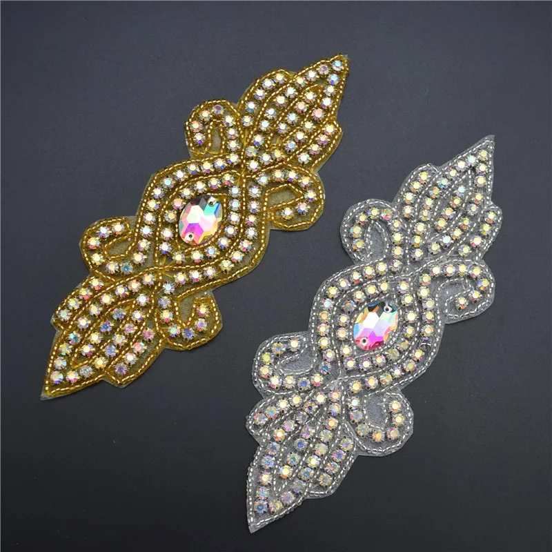 2 шт. свадебная Аппликация с кристаллами|applique patch|rhinestone wedding appliquespatches patches |