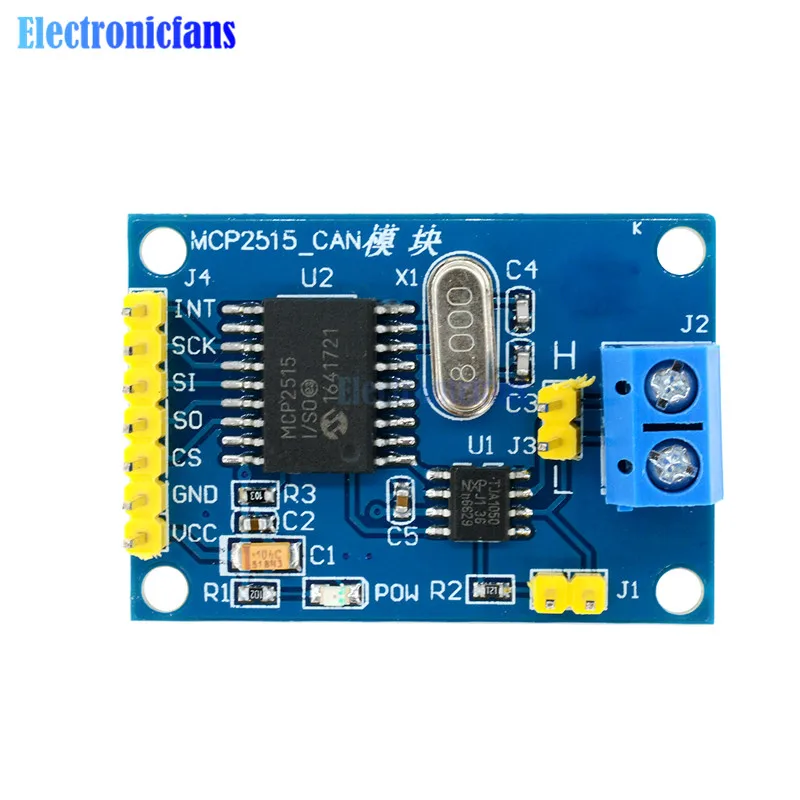 Модуль CAN Bus TJA1050 MCP2515 приемник SPI модуль для 51 MCU контроллер рычага Arduino DC 5 в