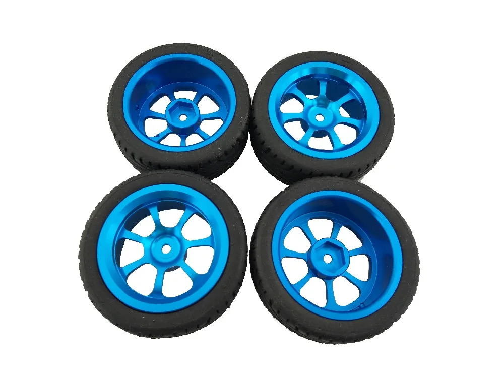 4 шт. сплав диски и шины RC автомобильные колеса для 1/18 WL игрушки A949 A959 A969 A979 K929 |