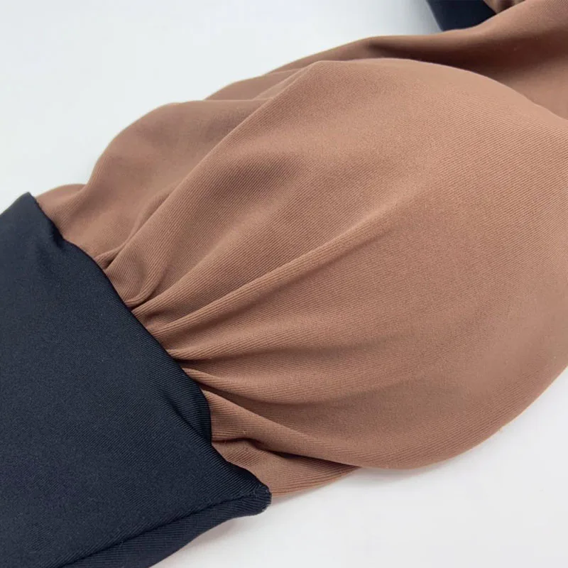 Новинка однотонный сексуальный комплект бикини Бразильский Топ труба лоскутный