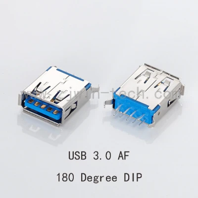 TYPE 1 Bent Feet 10 шт. USB 3,0 разъем высокая скорость передачи данных USB 3,0 гнездо 180 градусов вертикальный AF Тип USB - Цвет: TYPE 1 Bent Feet