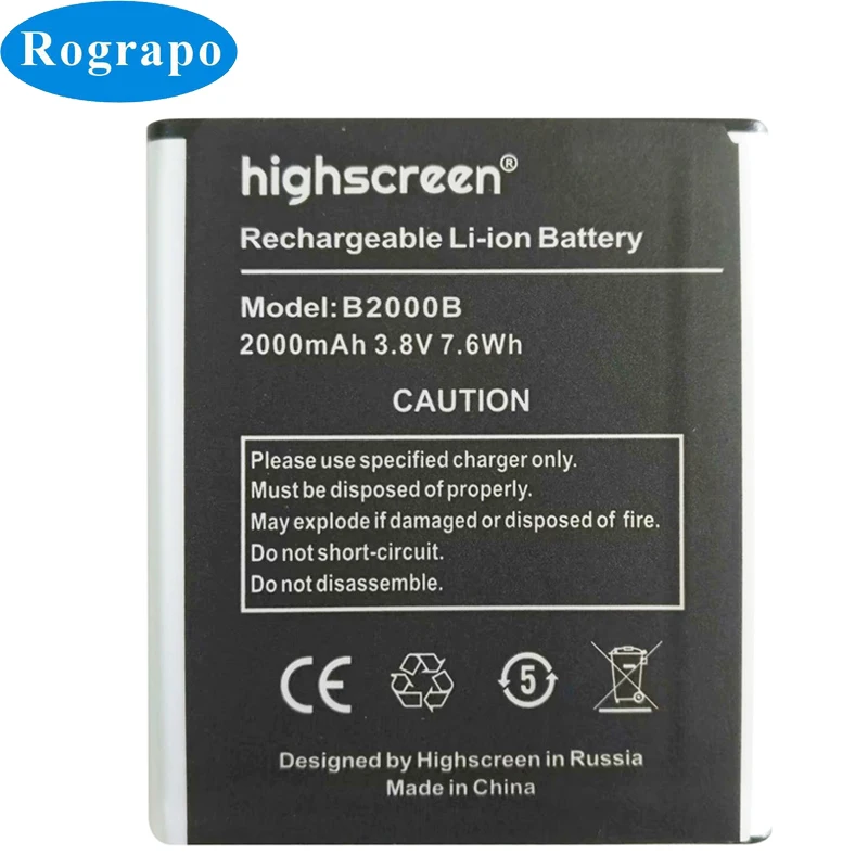 Аккумулятор 2000 ма · ч новый аккумулятор для батареи высокого качества WinWin B2000B