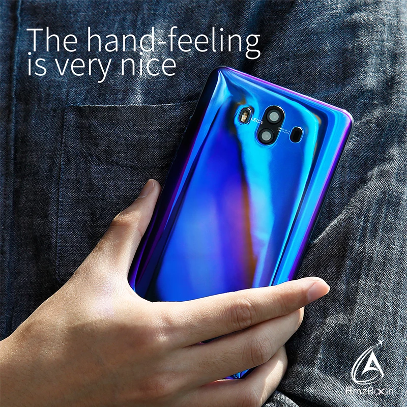 Чехол AmzBoon для Huawei P20Pro Роскошный прозрачный чехол с градиентом цвета Авроры P20 Lite