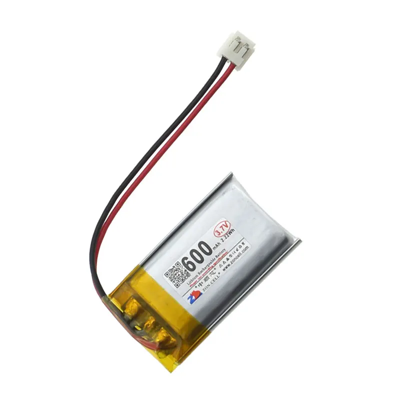 shenzhen technology 802540 3.7v 6C EH2.54 600MAH lithium polymer battery li po ion lipo rechargeable batteries for GPS/MP3/4/5 |
