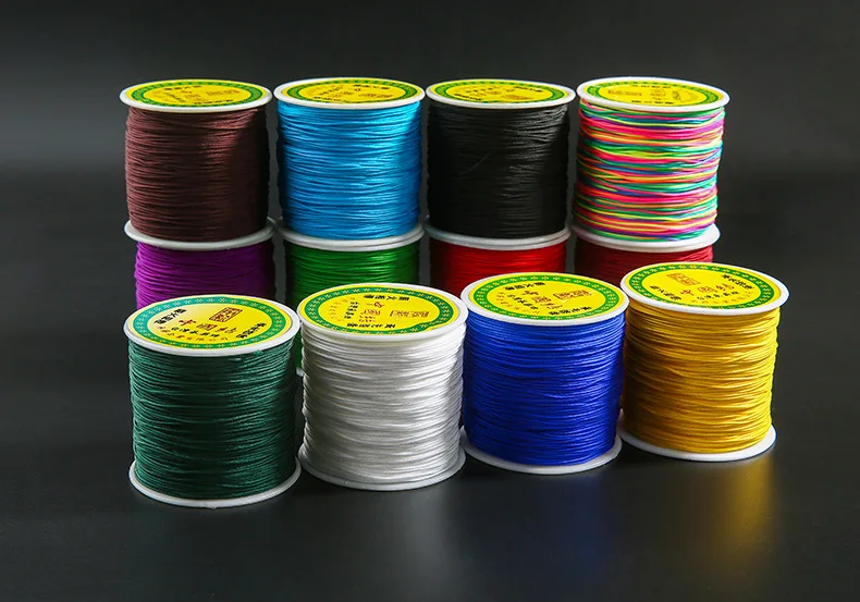 100 Meter/Roll 1mm Nylon Cord Thread Chinese Knot Macrame Bracelet Braided String DIY Beading Tassels Handmade | Украшения и