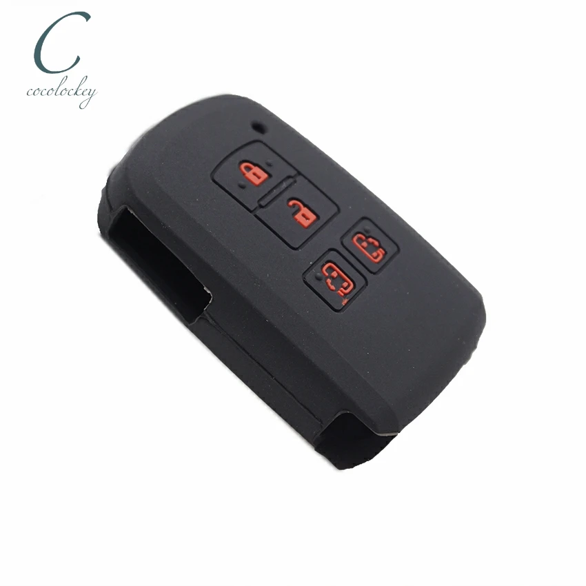 Cocolockey 4 кнопочный силиконовый чехол для автомобильного ключа подходит toyota alphard