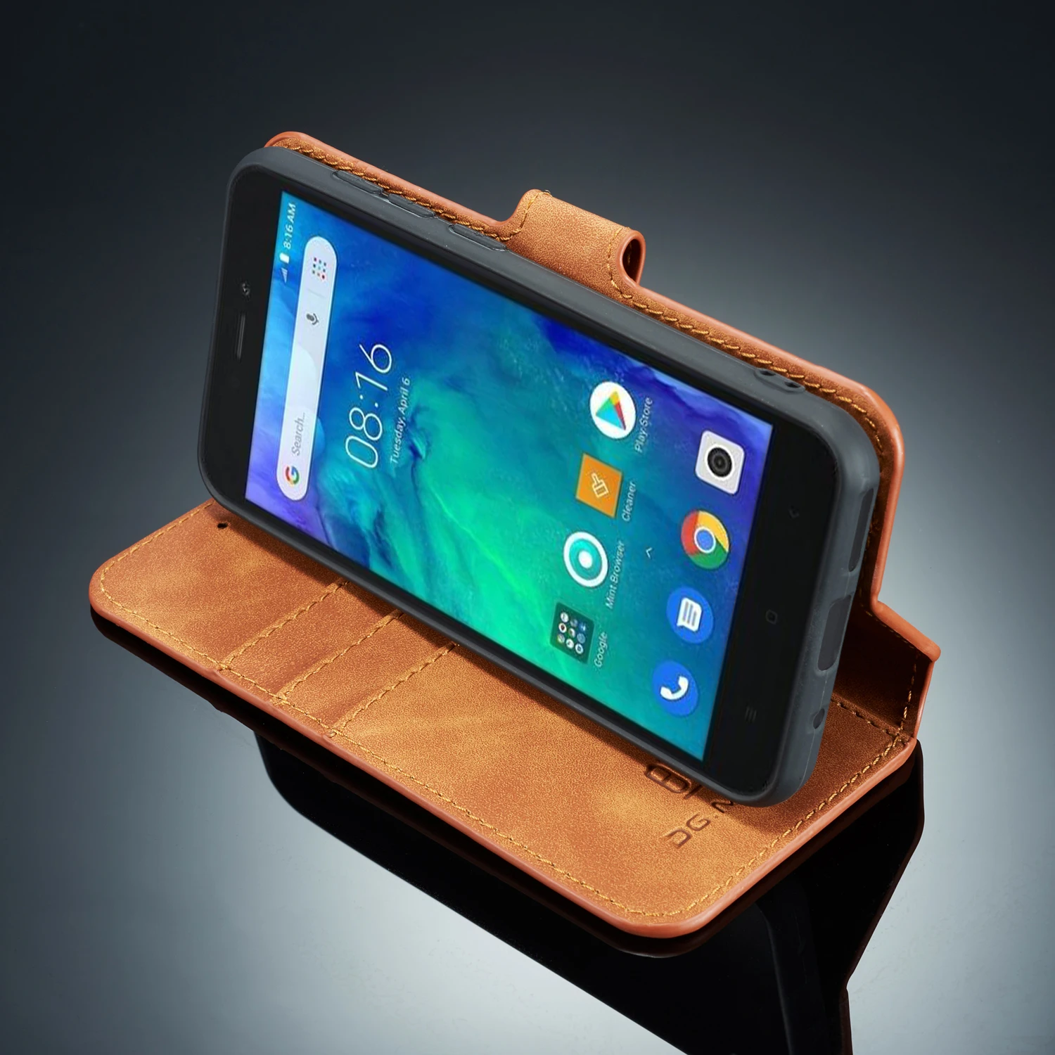 Винтажный Классический чехол кошелек DG.Ming из искусственной кожи для Xiaomi Redmi