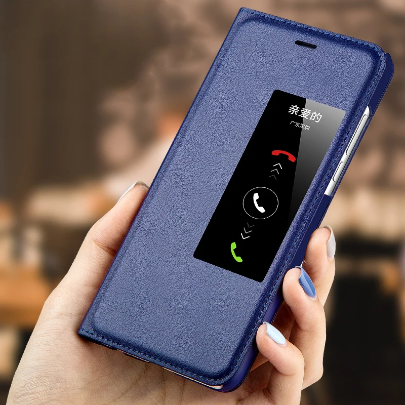 FEILIDA чехол для huawei P9 кожа флип вид Wimdow крышка Смарт сна Функция случае 5 2 дюймов