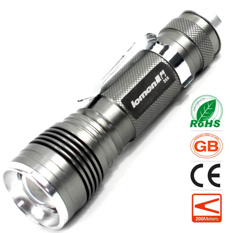

Zoomable Mini LED Flashlight Pocket Clip Light Telescopic ZOOM Torch Camping Portable Light 18650 Rechargeable Handy Torchlight