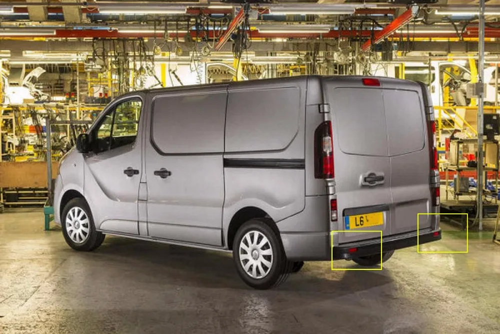 ANGRONG 2x для Renault trasic Master Primastar Красный Объектив OEM Задний Бампер Отражатель L+ R(CA329