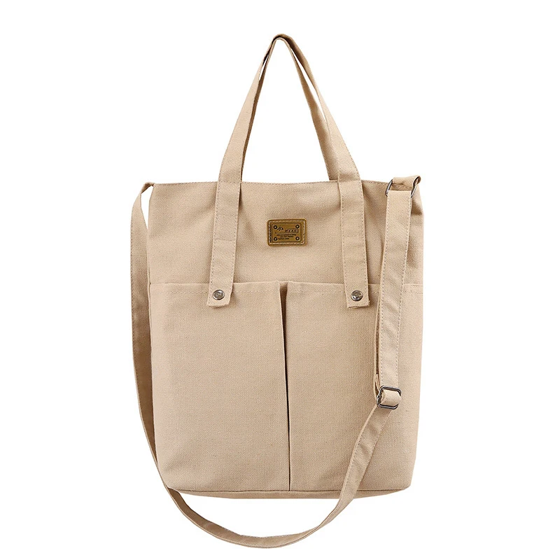 Модная трендовая женская сумка через плечо Большая вместительная однотонная