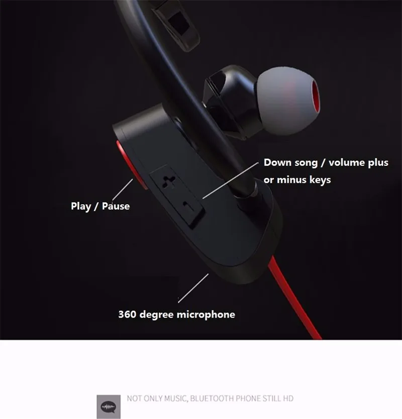 M& J M333 Беспроводной Bluetooth гарнитура спортивные наушники для бега стереофоническая гарнитура заячьи уши с С микрофоном для Iphone Sumsang