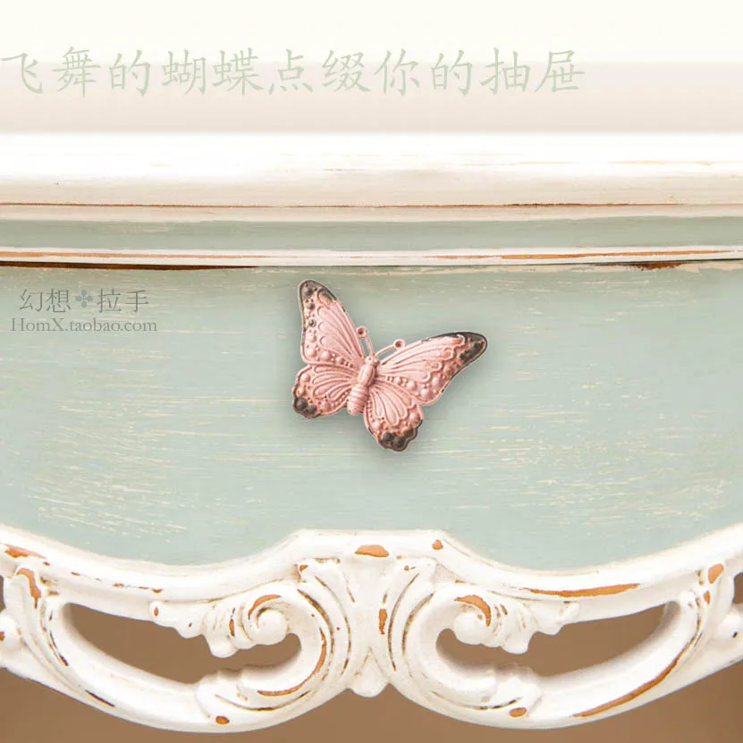 

52 * 37mm Cupboard handle modern minimalist American Retro wardrobe door European antique Mediterranean Drawer handles wholesale