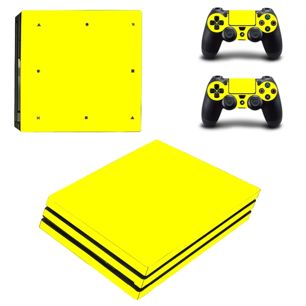 ПС1 стиль чистый цвет PS4 Pro наклейка на кожу для PlayStation 4 консоль и 2 контроллера