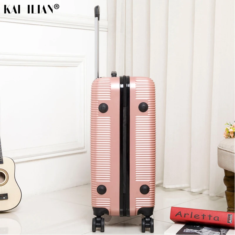 

New 3pcs 20/24/28 inch rolling luggage set Sipnner wheels ABS+PC Women travel suitcase cabin carry-on trolley box luggage