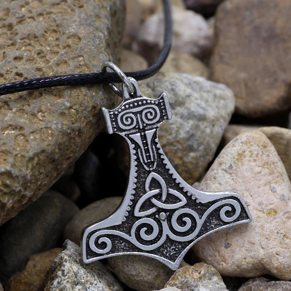 Youe shone Thor'S Hammer Knot Mjolnir Pewter подвеска ювелирные изделия Viking | Украшения и