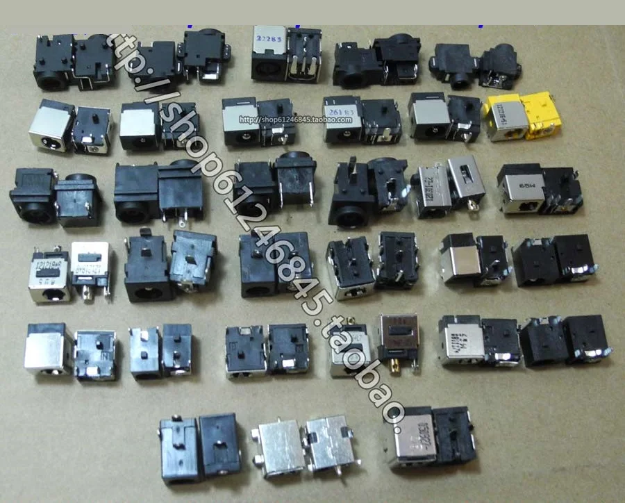 

WZSM Wholesale New 32 molde laptop DC Power Jack Connector for lenovo /Asus/acer/Dell/HP/samsung 32pcs