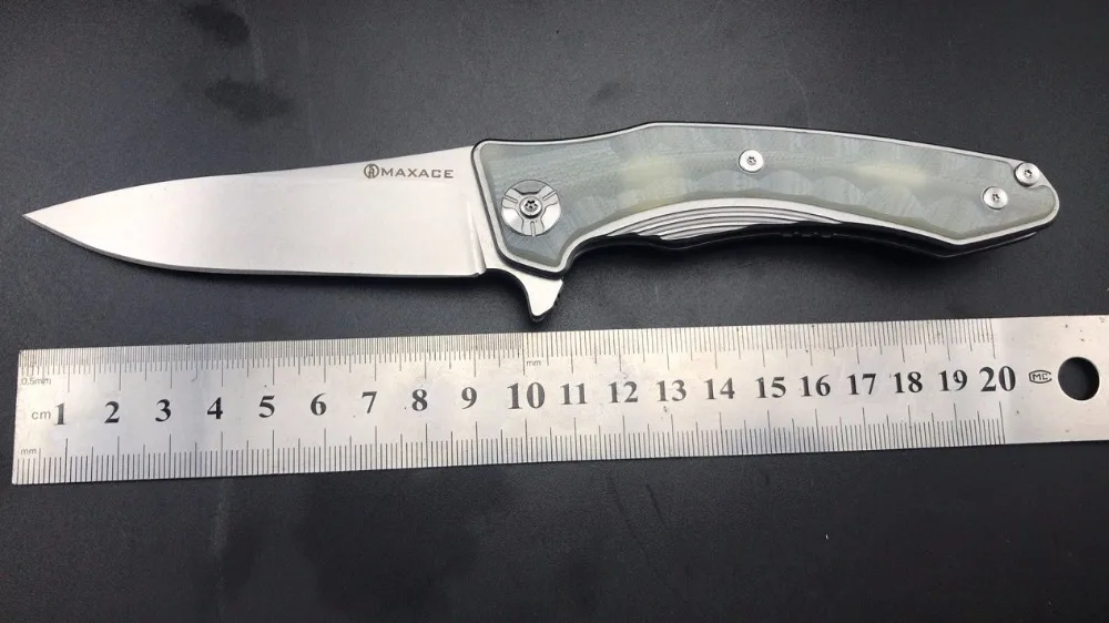 High End Jade Maxace Zealot нож 440C Лезвие MRBS Флиппер Кемпинг Складной Бесплатная
