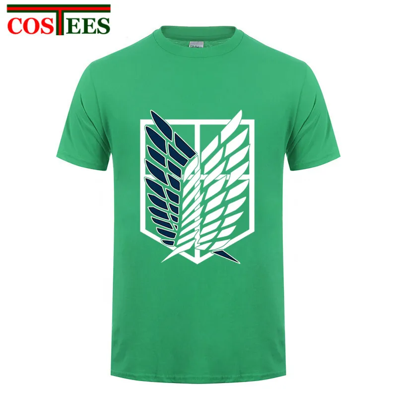 Новинка 2017 модная футболка для взрослых с аниме Атака Титанов женские и мужские