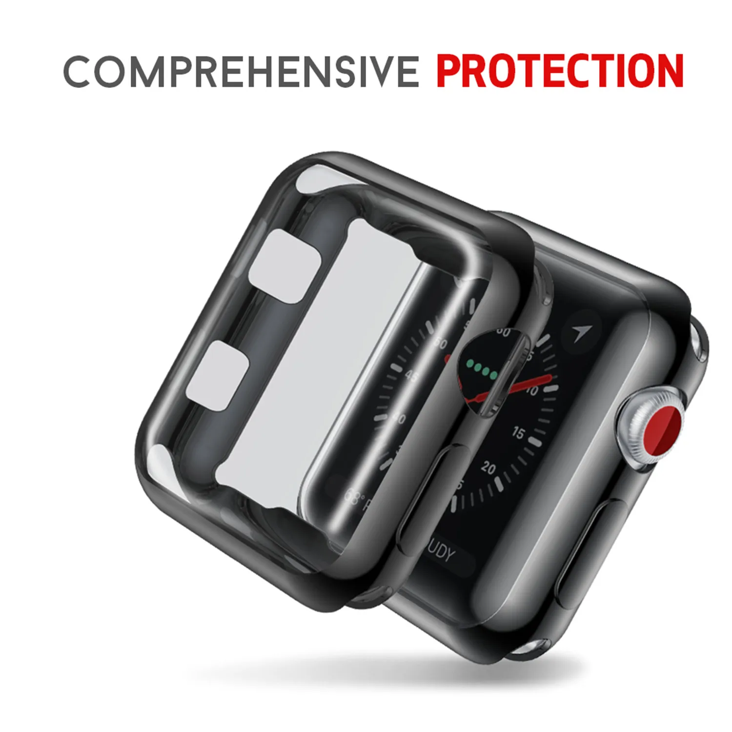 Защитный чехол из ТПУ для Apple Watch 38 мм 42 с полной защитой iWatch Series 2 3 чехол|Часы
