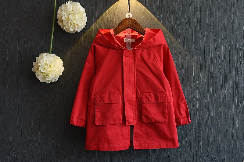2017 куртки для девочек пальто с капюшоном мальчиков тренчкот куртка верхняя