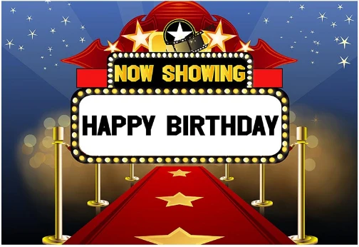 

Фон для студийной фотосъемки с надписью Happy Birthday, 7 Х5 футов
