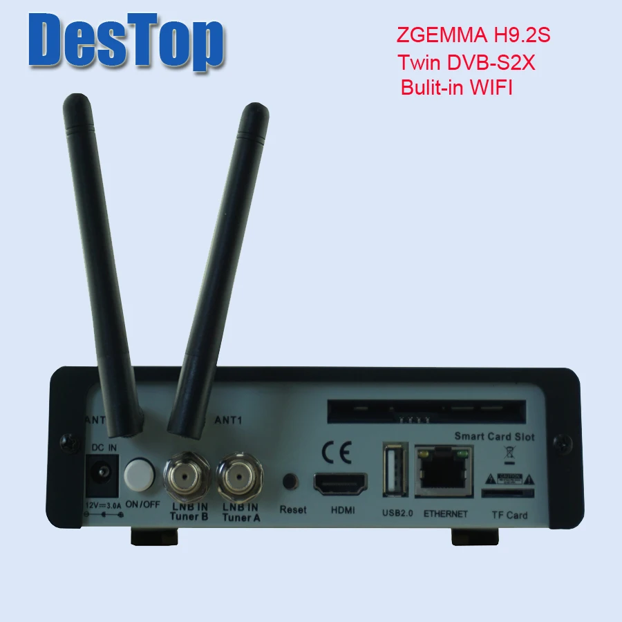 Новая версия ZGEMMA H9.2S Linux OS Enigma2 цифровой 4K UHD спутниковый ресивер DVB S2X + двойной