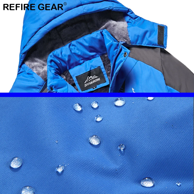 Refire Gear Зимняя Толстая флисовая куртка для мужчин и женщин Водонепроницаемая