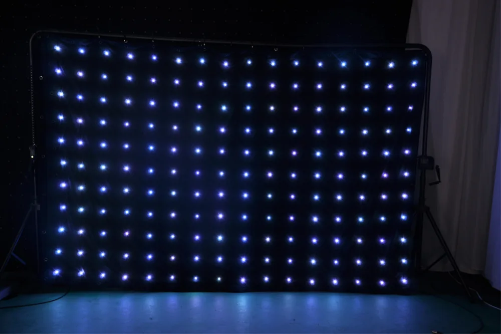 Светодиодный видео занавес светодиодный фон MotionDrape LED DJ эффект освещения P18 2x3