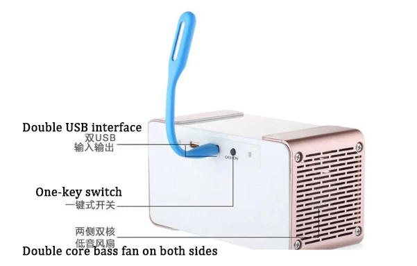 Вентилятор холодного воздуха с usb-зарядкой Мини тихий холодильник настольная