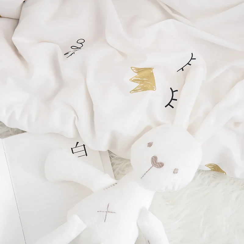 Комплект постельного белья для малышей из 3 предметов хлопковая детская кроватка