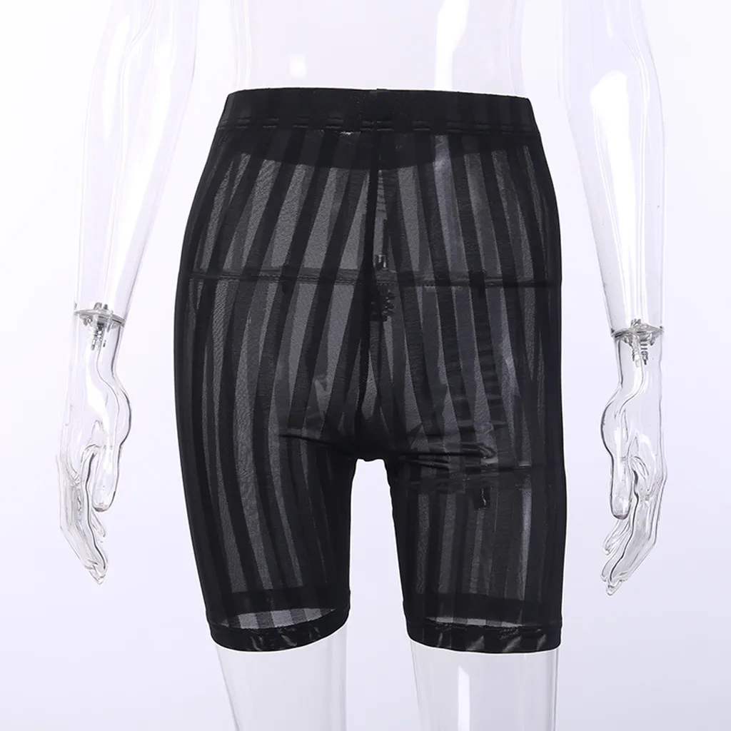 Шорты, сетчатые шорты, Pantalones Cortos Mujer Szorty Damskie, модные повседневные обтягивающие женские шорты с высокой талией Z4