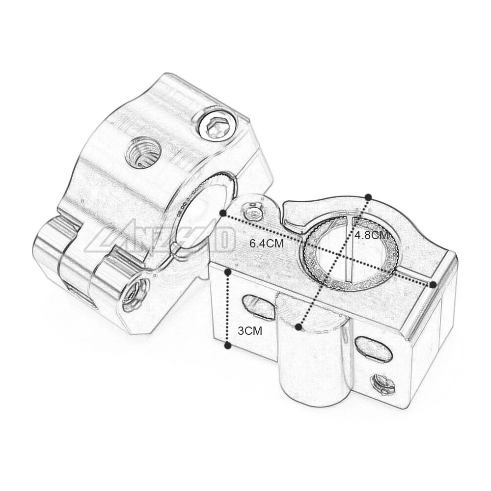 7/8 &quot22 мм Мотоцикл Ручки стояки Регулируемый жир бар рост зажимы для Honda гром MSX125