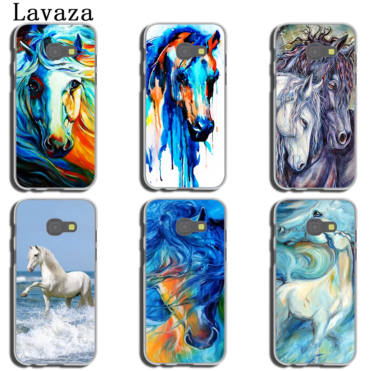 Lavaza акварель лошадь бег чехол для телефона Samsung Galaxy J8 J7 Duo J6 J5 J4 Plus 2018 2017 2016 J2 J3 Prime