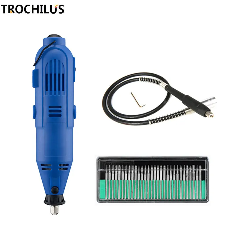Trochilus 180 Вт машины grinder вращающихся мини гравер Регулируемый полировщик ДРЕЛЬ dremel