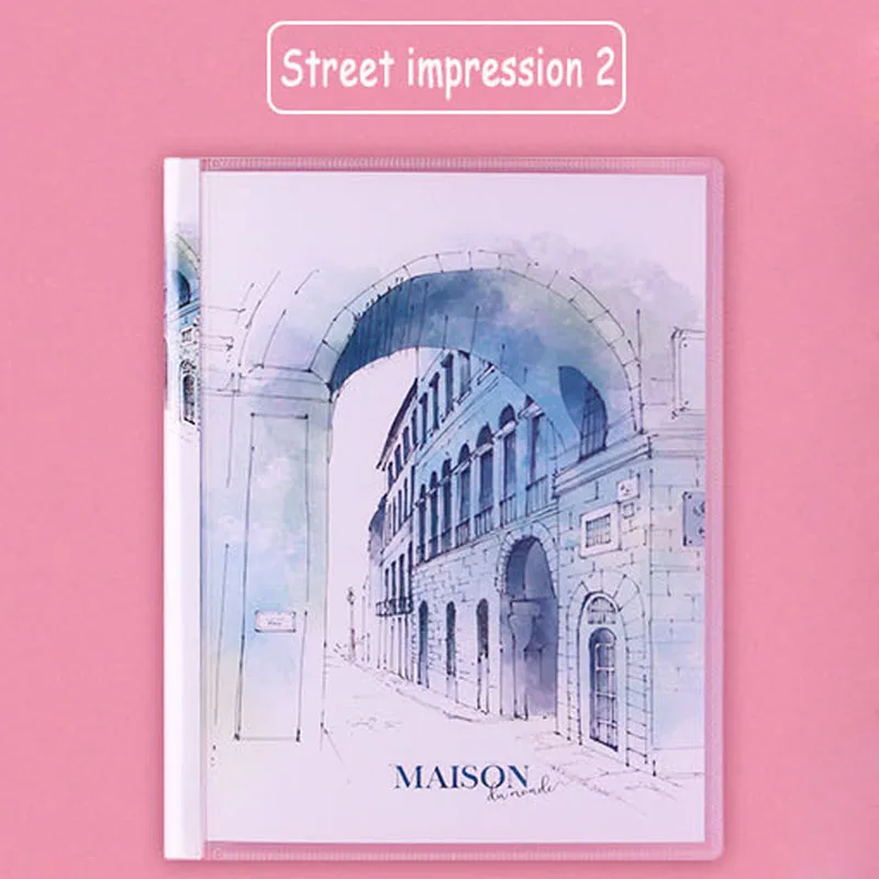 Street impression 2 Deli дневник съемный свободный лист простой, маленький, B5 Ноутбук Милые Творческие Школьные принадлежности - Цвет: Street impression 2