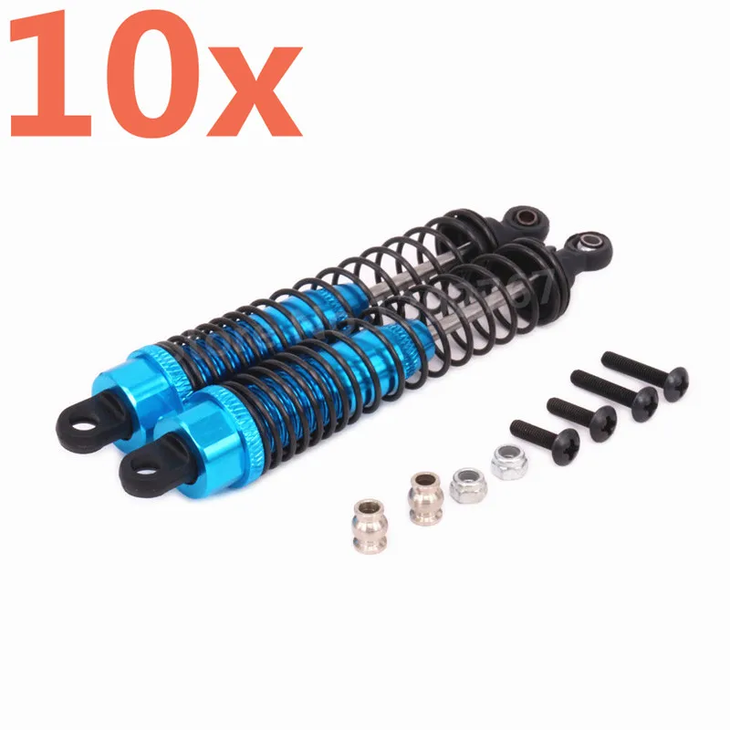 10 Pieces RC Car Aluminum Alloy Upgrade Oil Filled Rear Shock Absorber For 1/10 Scale Models Kyosho Optima 4WD CNC Hobby Buggy | Игрушки и