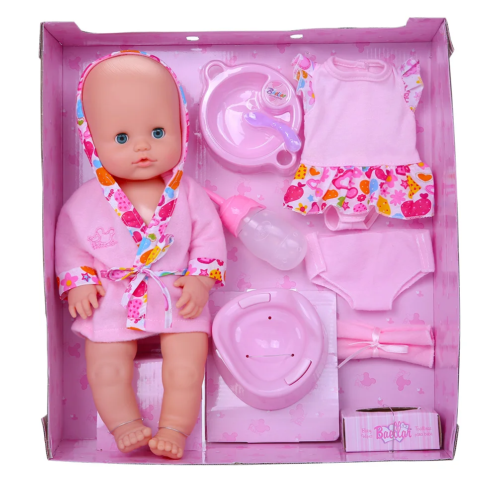 Reborn Baby куклы для обувь девочек 16 дюймов новорожденных питьевой воды Пи Кормление