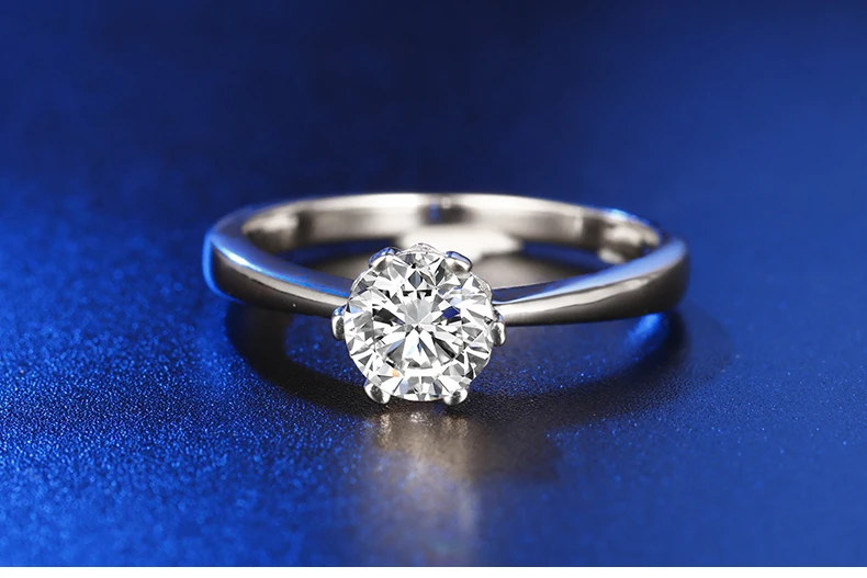 Oh My God So beautiful не поддельные круглые огранки S925 Серебряное кольцо SONA бриллиантовый солитер прекрасное кольцо уникальное обручальное