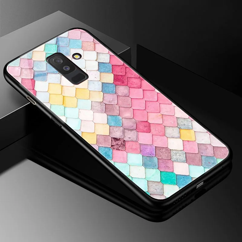 DIY фото настроить чехол для телефона Coque samsung Galaxy J2 PRO закаленное стекло крышка для samsung Galaxy J3 J4 J6 J7 J8