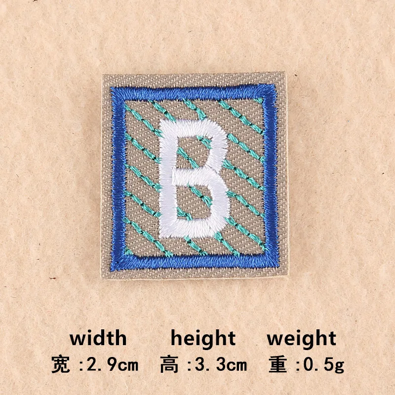 Новое поступление 26 шт. буквы алфавита вышитые патч утюг на горный хрусталь