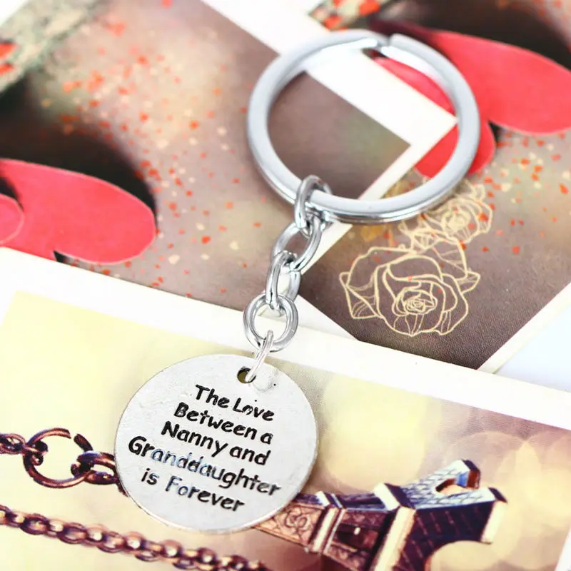Любовь между няней и внучкой брелок семейные подарки для ключей сувениры цепочка