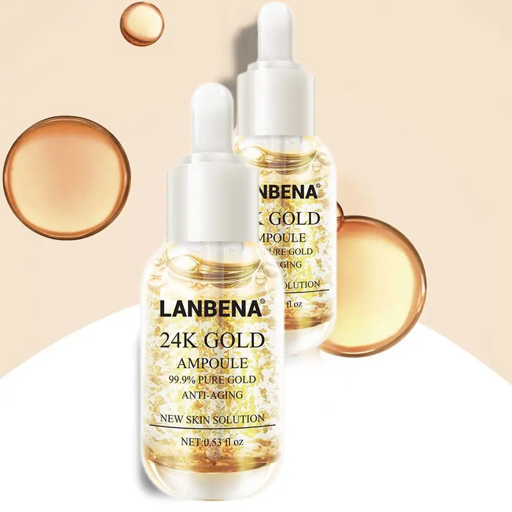 Эссенция для лица Pure 24K Gold увлажняющая сыворотка против морщин и старения