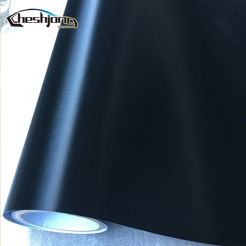 Черная алюминиевая матовая виниловая пленка для отделки автомобиля мотоцикла