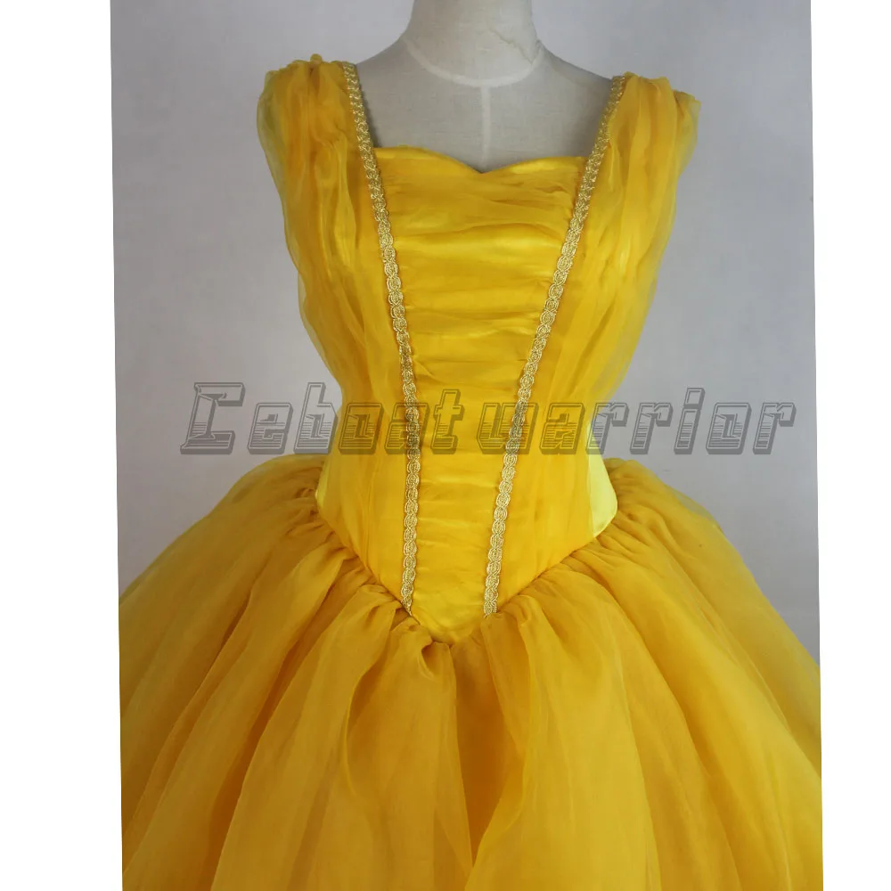 2017 Новый Фильм Красавица и Чудовище Принцесса Белль Эмма Уотсон костюм для