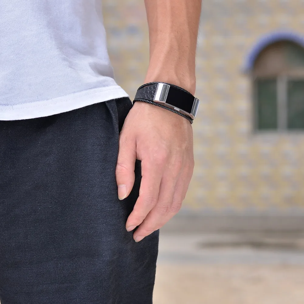 Сменный ремешок для Fitbit Charge 2 кожаный часов браслета смарт-часов | Электроника