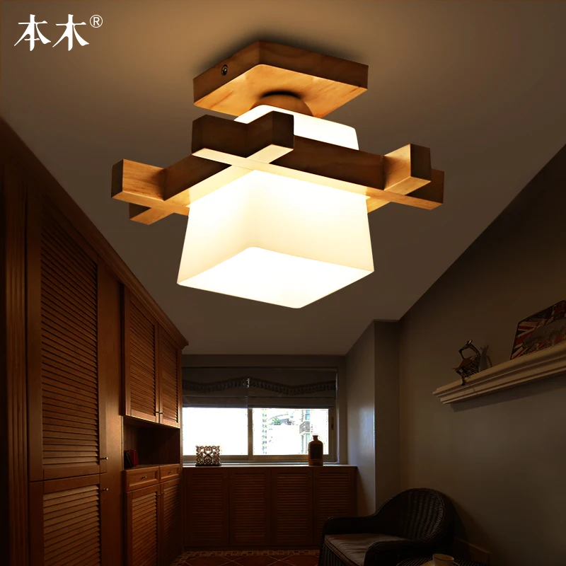 Современные деревянные потолочные светильники японский/китайский стиль