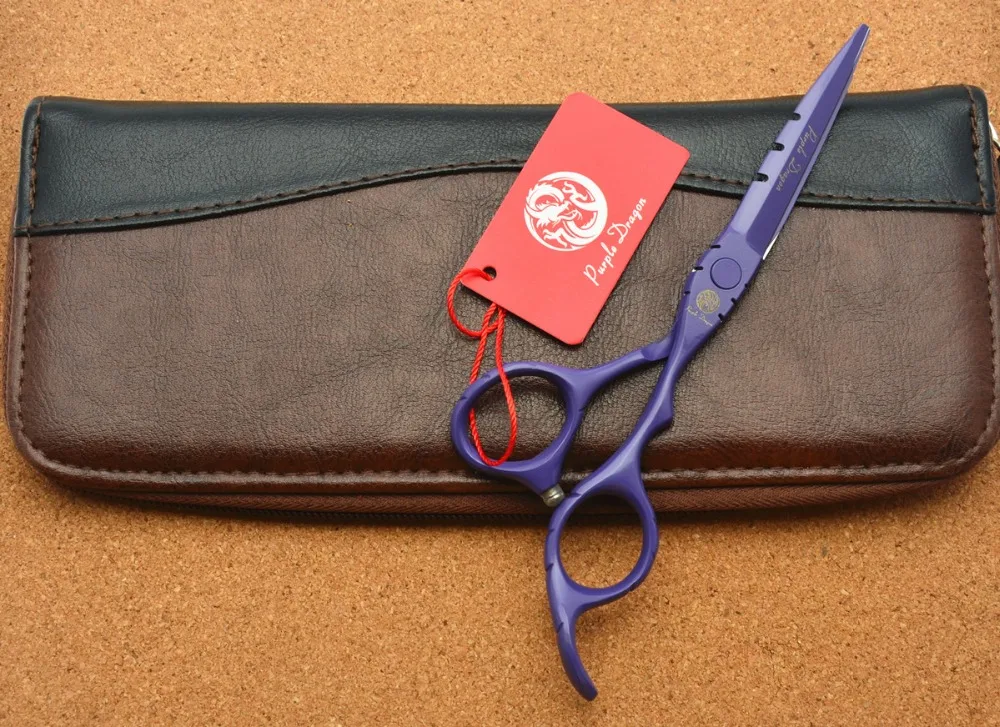 Z1010 6 In. Purple Dragon Japan 440C Hairdressing Scissors Cutting Shears Thinning Professional Human Hair | Красота и здоровье