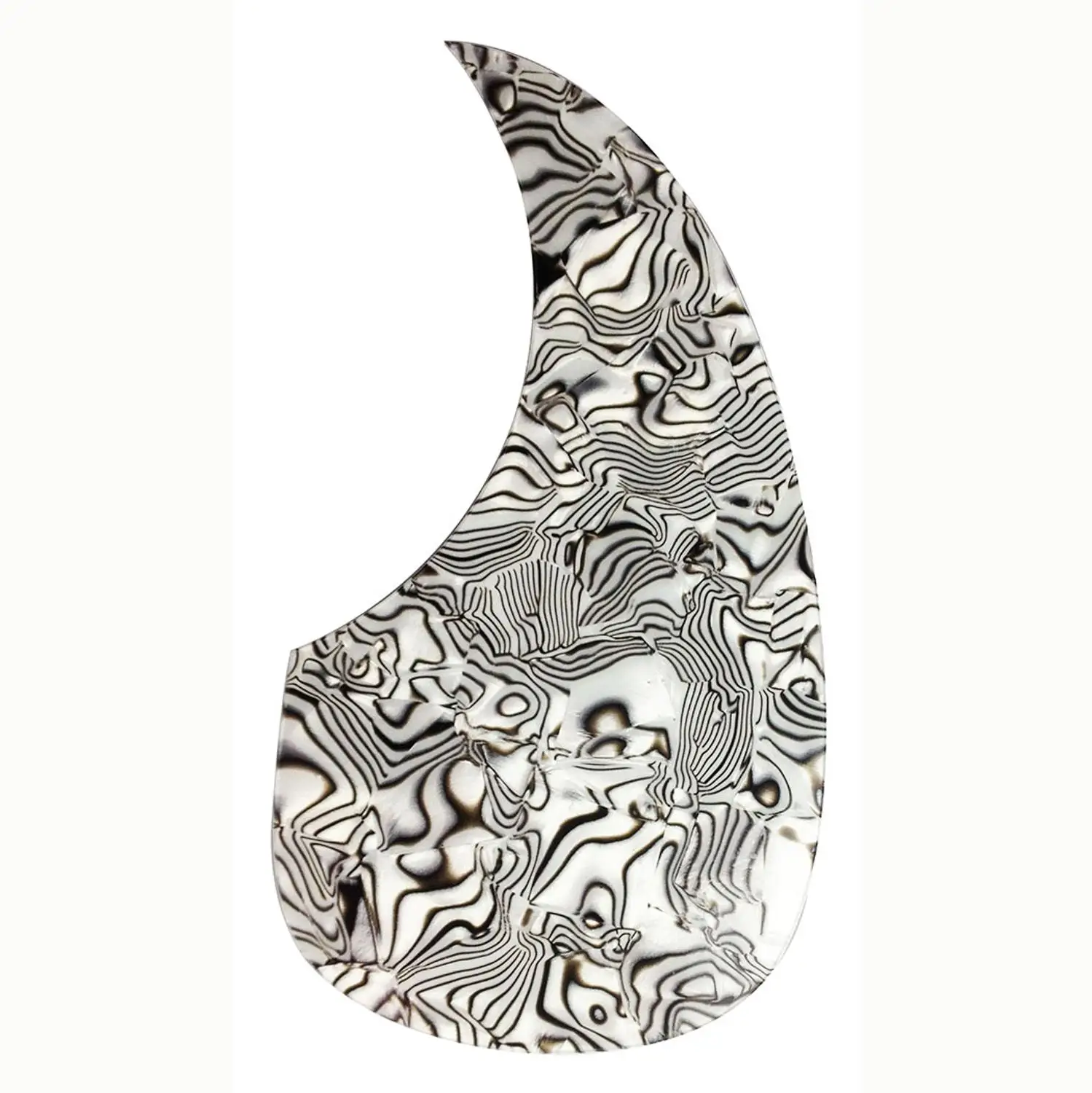 white Pearl shell Pleroo пользовательские части гитары- медиатор для акустической гитары Каплевидная форма, все цвета - Цвет: white Pearl shell